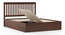 Athens Storage Bed (Solid Wood) (King Bed Size, Dark Walnut Finish, Box Storage Type) by Urban Ladder - - 