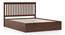 Athens Storage Bed (Solid Wood) (King Bed Size, Dark Walnut Finish, Box Storage Type) by Urban Ladder - - 