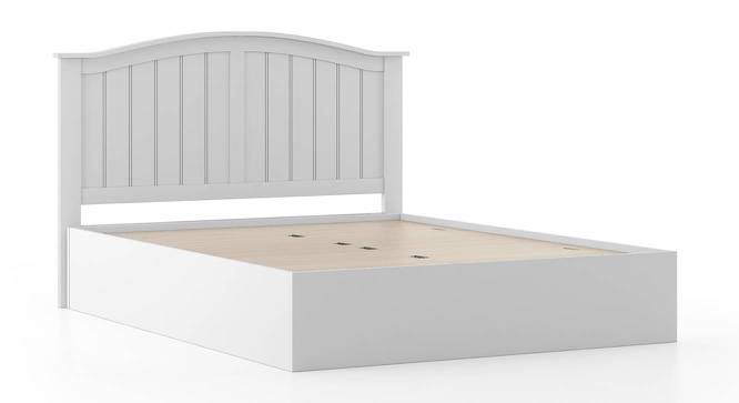 Wichita White Storage Bed (Solid Wood) (King Bed Size, White Finish, Box Storage Type) by Urban Ladder - - 