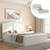 Wichita storage bed white king lp