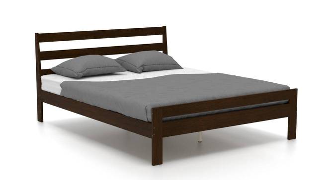 Osaka Bed (Solid Wood) (Queen Bed Size, Dark Walnut Finish) by Urban Ladder - - 
