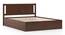 Brandenberg Storage Bed (Solid Wood) (King Bed Size, Dark Walnut Finish, Box Storage Type) by Urban Ladder - - 