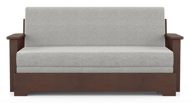 Oshiwara Compact Sofa Cum Bed (Dark Walnut Finish, Vapour Grey) by Urban Ladder - Design 3 - 