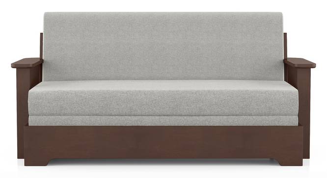 Oshiwara Compact Sofa Cum Bed (Dark Walnut Finish, Vapour Grey) by Urban Ladder - Design 3 - 