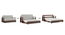 Oshiwara Compact Sofa Cum Bed (Dark Walnut Finish, Vapour Grey) by Urban Ladder - Side View - 