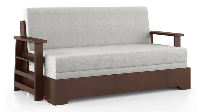 Oshiwara Sofa Cum Bed (Dark Walnut Finish, Vapour Grey) by Urban Ladder - Close View Design 1 - 