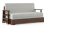 Oshiwara Sofa Cum Bed (Dark Walnut Finish, Vapour Grey) by Urban Ladder - Cross View Design 1 - 