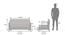 Oshiwara Sofa Cum Bed (Dark Walnut Finish, Vapour Grey) by Urban Ladder - Dimension Design 1 - 