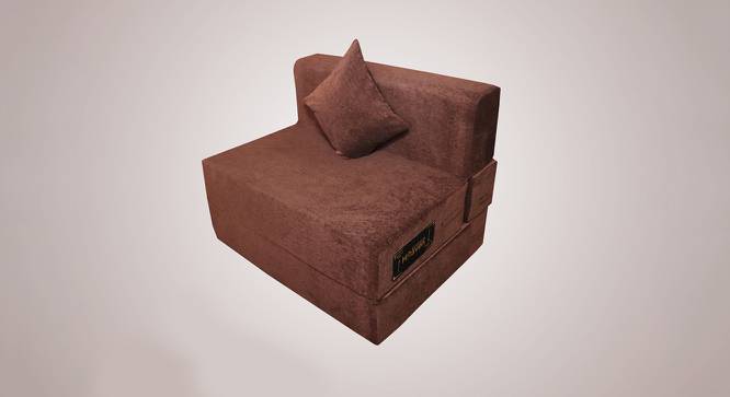 Sloane Sofa Cum Bed (Brown) by Urban Ladder - Front View Design 1 - 557906