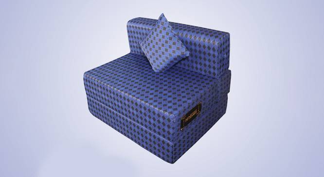 Stevie Sofa Cum Bed (Blue & Black) by Urban Ladder - Front View Design 1 - 557907