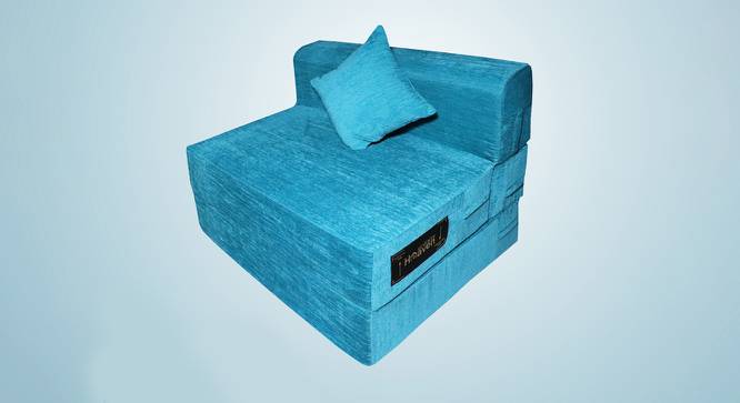 Storm Sofa Cum Bed (Sky Blue) by Urban Ladder - Front View Design 1 - 557908