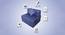 Stevie Sofa Cum Bed (Blue & Black) by Urban Ladder - Cross View Design 1 - 557922