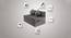 Xena Sofa Cum Bed (Grey) by Urban Ladder - Cross View Design 1 - 557928
