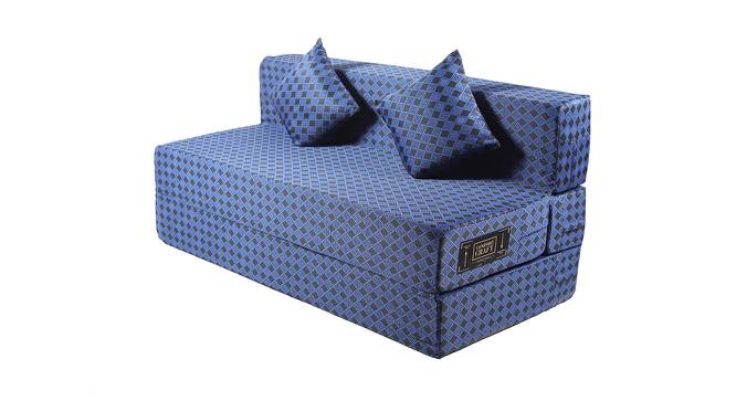 Edward Sofa Cum Bed (Blue & Black) by Urban Ladder - Cross View Design 1 - 557932