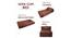 Sloane Sofa Cum Bed (Brown) by Urban Ladder - Rear View Design 1 - 557950