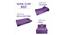 Tatum Sofa Cum Bed (Purple) by Urban Ladder - Rear View Design 1 - 557954