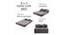 Xena Sofa Cum Bed (Grey) by Urban Ladder - Rear View Design 1 - 557956
