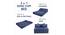 Aldrich Sofa Cum Bed (Blue & Black) by Urban Ladder - Rear View Design 1 - 557957