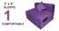 Tatum Sofa Cum Bed (Purple) by Urban Ladder - Design 1 Close View - 557967