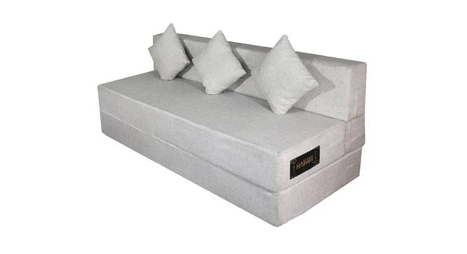 Juniper 6X6 4 Seater 4 Seater Sofa Cum Bed (Light Grey) by Urban Ladder - Front View Design 1 - 558005
