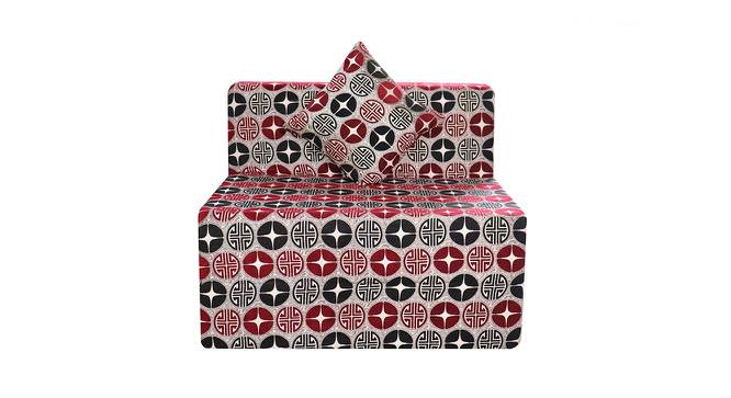 Siobhan Sofa Cum Bed (Red & Black) by Urban Ladder - Front View Design 1 - 558011