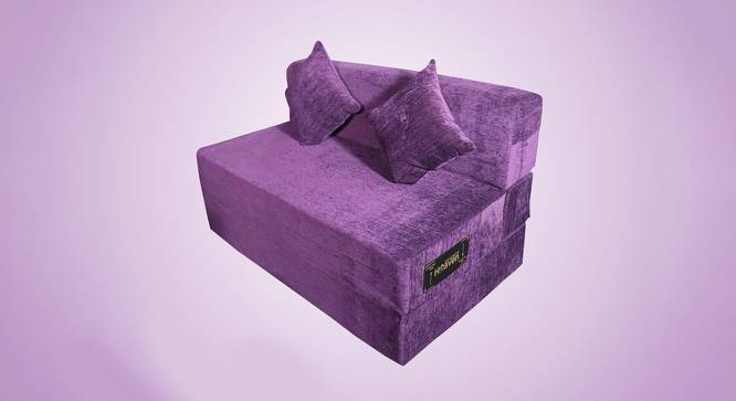 Aubrey Sofa Cum Bed (Purple) by Urban Ladder - Front View Design 1 - 558015