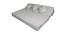 Juniper 6X6 4 Seater 4 Seater Sofa Cum Bed (Light Grey) by Urban Ladder - Cross View Design 1 - 558019