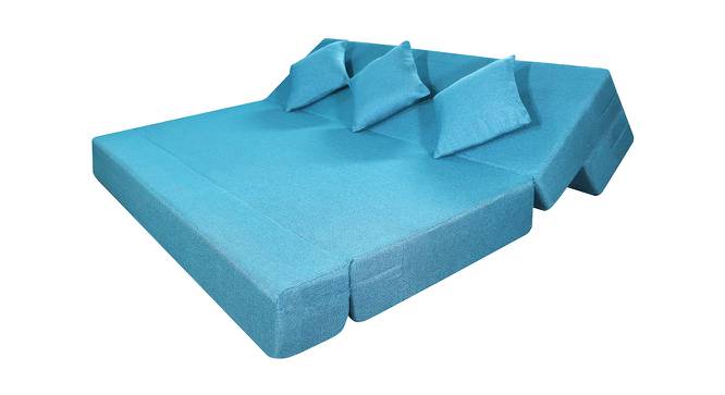 Kaia 6X6 Sofa Cum Bed (Blue) by Urban Ladder - Cross View Design 1 - 558020