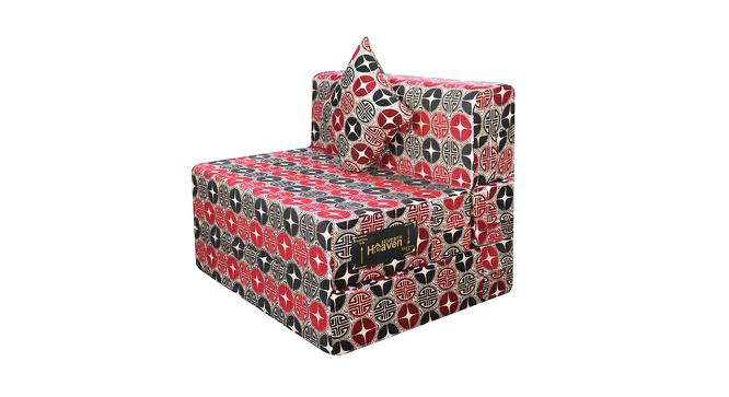 Siobhan Sofa Cum Bed (Red & Black) by Urban Ladder - Cross View Design 1 - 558025