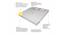 Juniper 6X6 4 Seater 4 Seater Sofa Cum Bed (Light Grey) by Urban Ladder - Rear View Design 1 - 558047