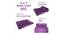 Aubrey Sofa Cum Bed (Purple) by Urban Ladder - Rear View Design 1 - 558058
