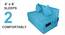 Ambrose Sofa Cum Bed (Sky Blue) by Urban Ladder - Design 1 Close View - 558072
