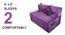 Aubrey Sofa Cum Bed (Purple) by Urban Ladder - Design 1 Close View - 558073