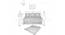 Juniper 6X6 4 Seater 4 Seater Sofa Cum Bed (Light Grey) by Urban Ladder - Design 1 Dimension - 558078