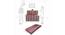 Siobhan Sofa Cum Bed (Red & Black) by Urban Ladder - Design 1 Dimension - 558089