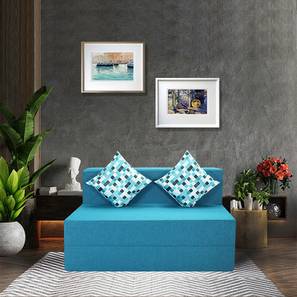 Sofa Cum Bed In Bhilwara Design Maisie 2 Seater Fold Out Sofa cum Bed In Blue Colour