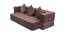 Gwendolyn Fabric Sofa Cum Bed (Brown) by Urban Ladder - Front View Design 1 - 558105