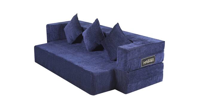 Holliday abric Sofa Cum Bed (Blue) by Urban Ladder - Front View Design 1 - 558106