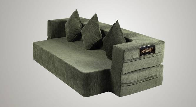Isla Sofa Cum Bed (Green) by Urban Ladder - Front View Design 1 - 558108