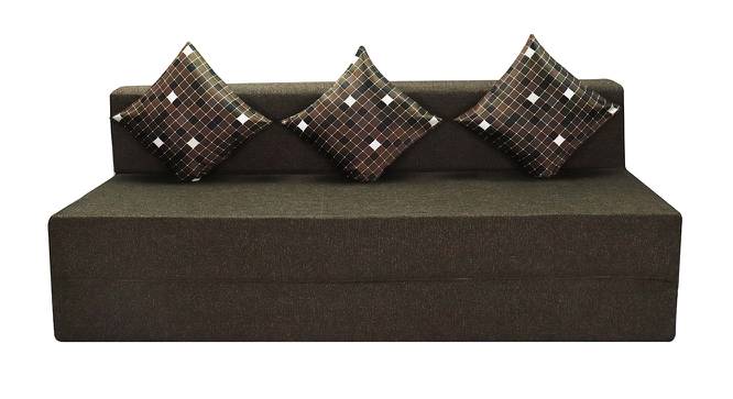 Mae Sofa Cum Bed (Brown) by Urban Ladder - Front View Design 1 - 558113