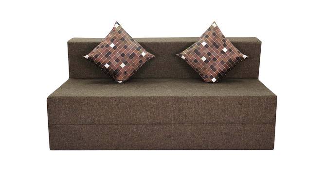 Poppy Sofa Cum Bed (Brown) by Urban Ladder - Front View Design 1 - 558116