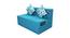 Maisie Sofa Cum Bed (Blue) by Urban Ladder - Cross View Design 1 - 558129