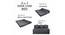 Joss 6X6 4 Seater Sofa Cum Bed (Grey) by Urban Ladder - Design 1 Close View - 558165