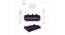 Ida Sofa Cum Bed (Purple) by Urban Ladder - Design 1 Dimension - 558188