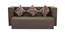 Della 3 Seater Sofa cum Bed (Brown) by Urban Ladder - Front View Design 1 - 558191