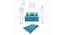 Maisie Sofa Cum Bed (Blue) by Urban Ladder - Design 1 Dimension - 558202