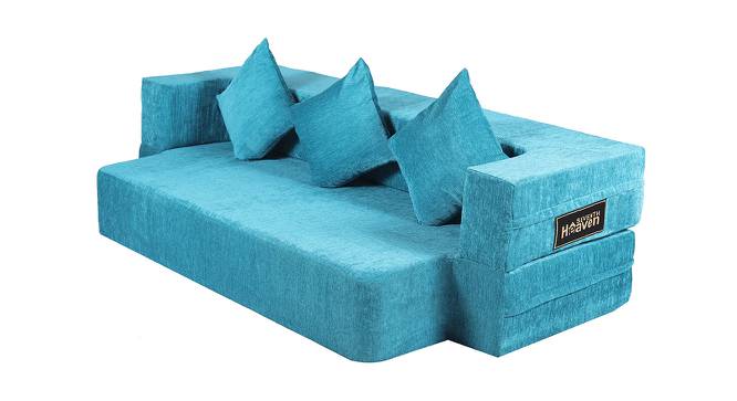 Hazel abric Sofa Cum Bed (Sky Blue) by Urban Ladder - Front View Design 1 - 558203