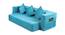 Hazel abric Sofa Cum Bed (Sky Blue) by Urban Ladder - Front View Design 1 - 558203
