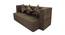 Della 3 Seater Sofa cum Bed (Brown) by Urban Ladder - Cross View Design 1 - 558211