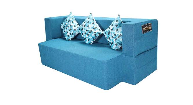 Delilah 3 Seater Sofa cum Bed (Blue) by Urban Ladder - Cross View Design 1 - 558212